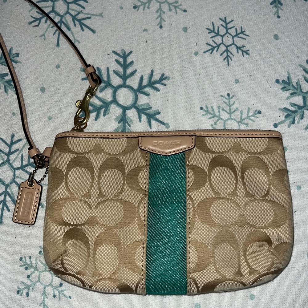 Coach Large Corner Zip Wristlet